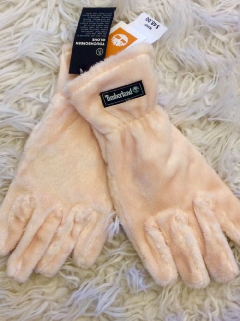 NWT Timberland Faux Fur Touchscreen Gloves